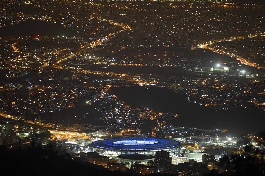 Il Maracan visto dall&#39;alto:  la serata del via ai primi Giochi sudamericani. Afp